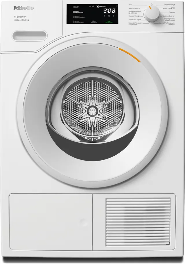 Miele TSC643WP EcoSpeed&8kg tørketrommel (8 kg, C klasse)