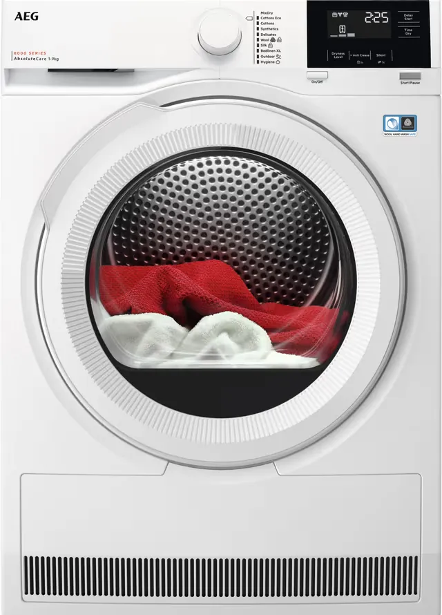 AEG TR822N94P tørketrommel (9 kg, D klasse)