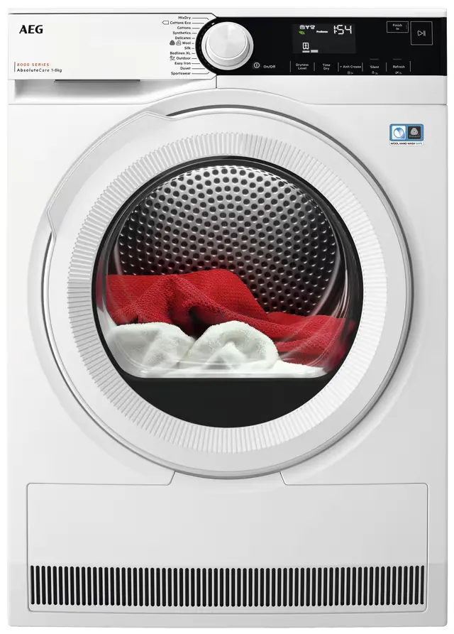 AEG TR832J84F tørketrommel (8 kg, E klasse)