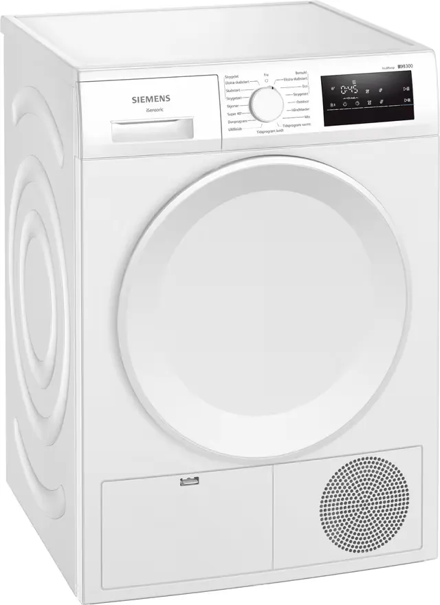 Siemens WT43H00LDN tørketrommel (8 kg, E klasse)
